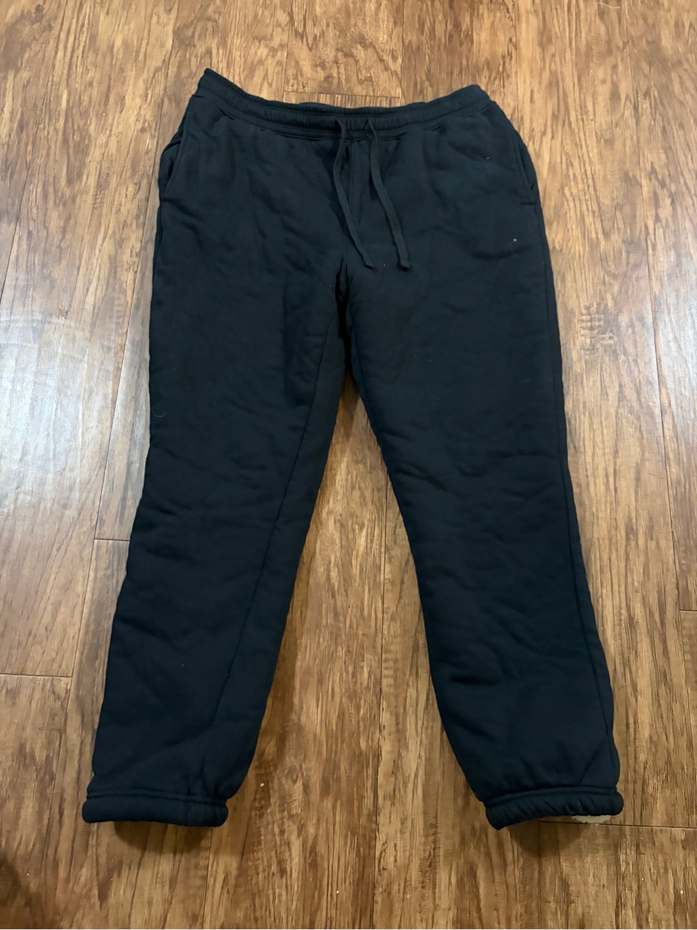 Eddie Bauer Black Sherpa lined Pullover Jogger Sweatpants